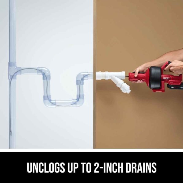 新しいマルチボルト パワー スネーク ドレン クリーナー 20v キット SKIL 8N8T282 ツール