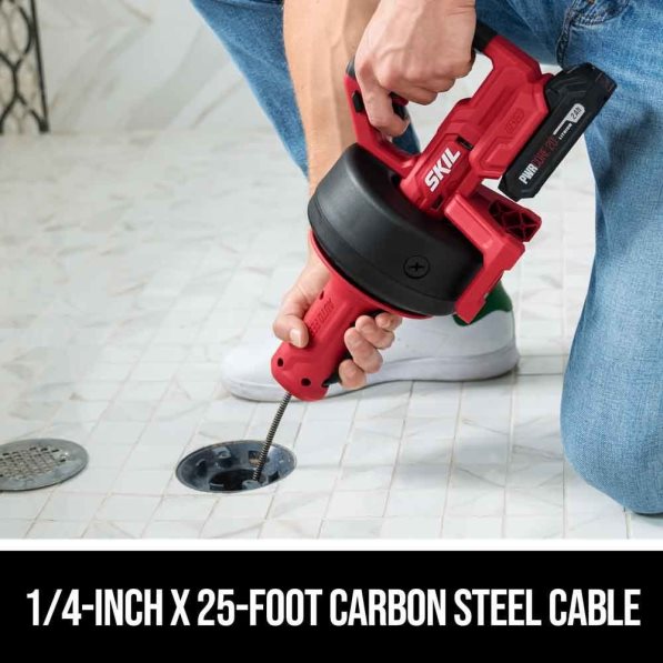 新しいマルチボルト パワー スネーク ドレン クリーナー 20v キット SKIL 8N8T282 ツール