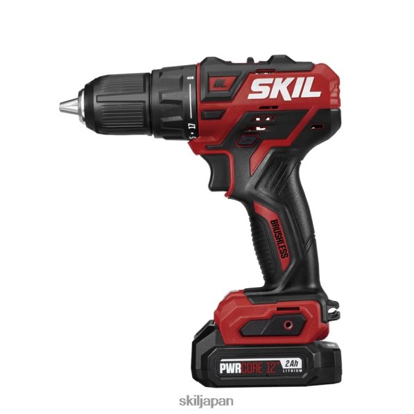 pwr core 12 ブラシレス 12v 1/2 インチ コードレス ドリル ドライバー キット SKIL 8N8T2841 ツール