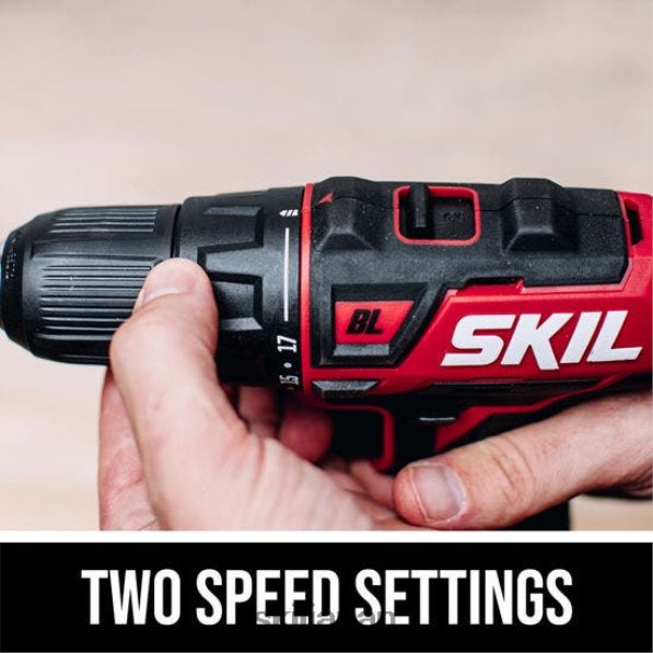 pwr core 12 ブラシレス 12v 1/2 インチ コードレス ドリル ドライバー キット SKIL 8N8T2841 ツール