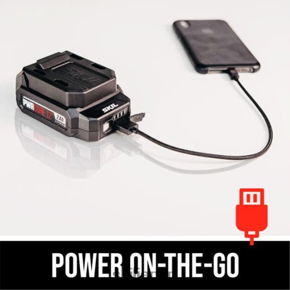 pwr core 12 ブラシレス 12v 1/4 インチ六角インパクトドライバーキット SKIL 8N8T2842 ツール