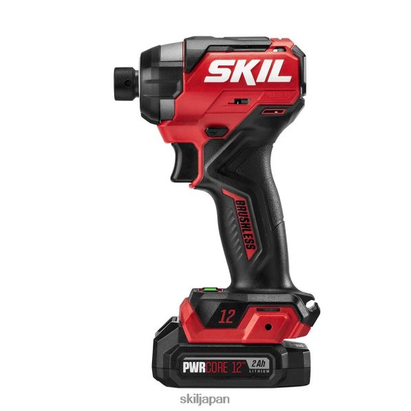 pwr core 12 ブラシレス 12v 1/4 インチ六角インパクトドライバーキット SKIL 8N8T288 ツール