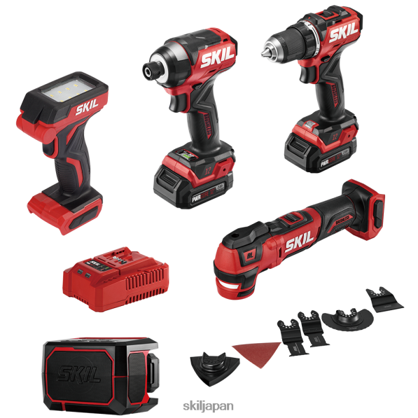 pwr core 12 ブラシレス 12v 5 ツール コンパクト コンボ キット SKIL 8N8T2833 ツール
