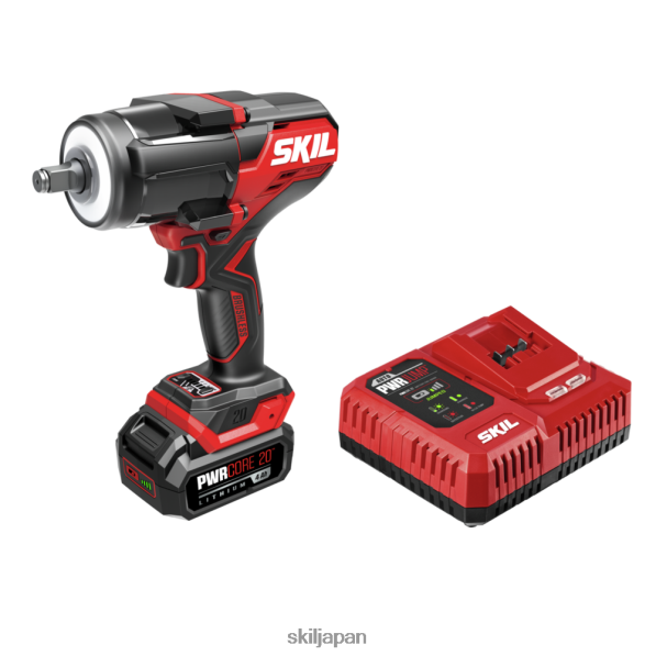 pwr core 20 ブラシレス 20v 1/2 インチ ミッドトルク インパクト レンチ キット SKIL 8N8T284 ツール