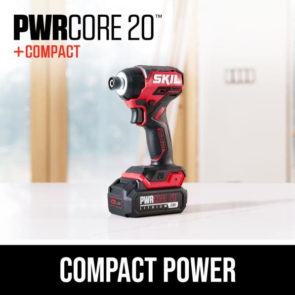 pwr core 20 ブラシレス 20v コンパクトドリルドライバーとインパクトドライバーキット SKIL 8N8T2831 ツール